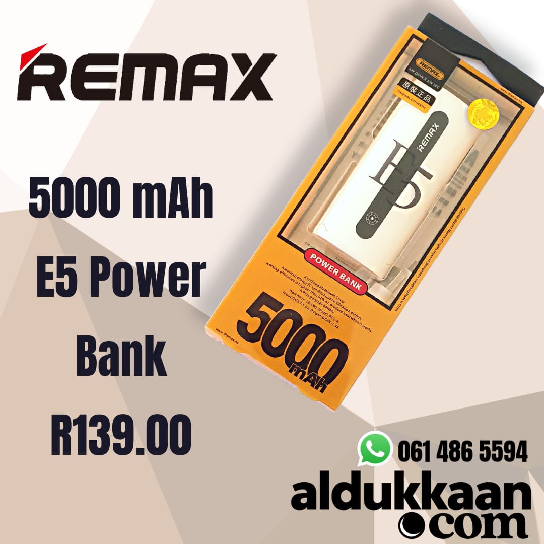 E5 Power Bank - 5000 mAh